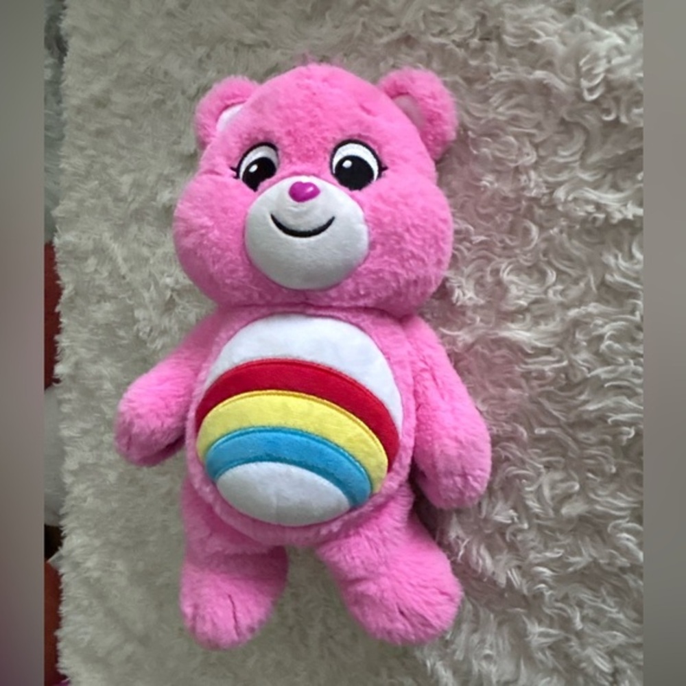 Care Bears Pink Plush with Rainbow Belly